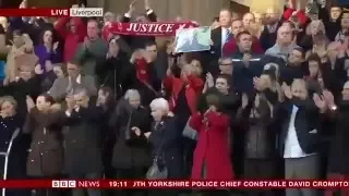Hillsborough vigil in Liverpool - BBC