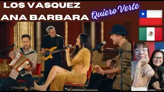 📢LOS VASQUEZ Y ANA BARBARA. ARGENTINAS REACCIONAN POR PRIMERA VEZ AL TEMA "QUIERO VERTE"