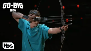 Go Big Show: James Shocks the Judges With His Bow and Arrow Skills (Clip) | TBS