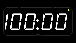 100 MINUTE - TIMER & ALARM - 1080p - COUNTDOWN