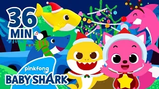 Christmas Sharks and more | Baby Shark Christmas | +Medley | Christmas Party with Baby Shark