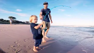 2 Year Old's First Fish