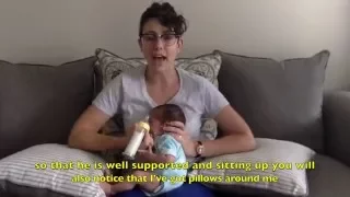 paced bottle feeding captioned