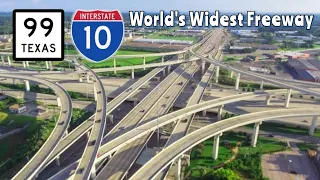 Widest Freeway in the World is in Houston Texas i10