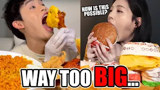 mukbangers doing INSANELY BIG BITES