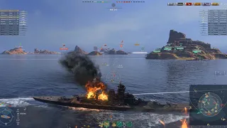 World of Warships - Großer Kurfürst - 190k dmg - 5 Kill - 3 Fire - 3 Citadel