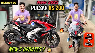 Finally 😱 Bajaj Pulsar RS 200 OBD-2 BS7 New Model 2023 RIDE REVIEW - New Features & Price | RS 200