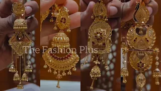 22k Gold Long Earring-jhumka Designs with Weight and Price @TheFashionPlus