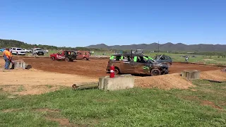 Street Stock Mini Van/Truck/SUV Demo Derby Cancer benefit Shenandoah Speedway 4-20-24