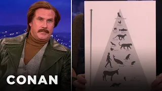 Ron Burgundy Ranks The World's Most Intelligent Animals | CONAN on TBS