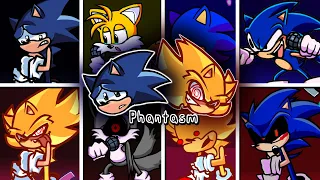 Phantasm but Different Sonic Characters Sings 🐱 - FNF Cover (Chaos Nightmare) /HARD