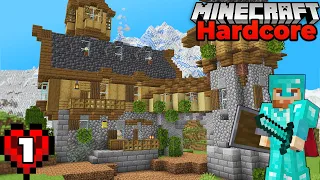 The PERFECT Starter House : Ep 1 : Minecraft 1.18 Hardcore Survival Let's Play