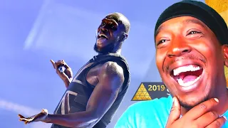 American Reacts To Stormzy - Vossi Bop (Glastonbury 2019)