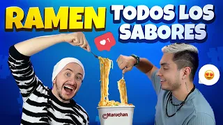 PROBAMOS TODOS LOS RAMEN MARUCHAN |  AGENTES DEMENTES