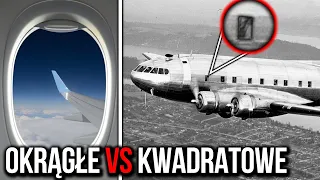 Dlaczego okna w samolocie nie są KWADRATOWE?
