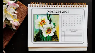How To Paint March’s Birth Flower: The Daffodils | Easy One Stroke Painting