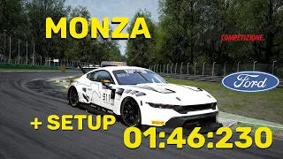 New Car! ACC Hotlap Ford Mustang GT3 @ Monza - 1:46:230 W/ Free Setup