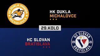 29.kolo Dukla Michalovce - HC Slovan Bratislava HIGHLIGHTS