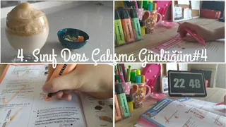 4. Sınıf Ders Çalışma Günlüğüm #4 🍂|Sessiz Vlog 🍓🧡