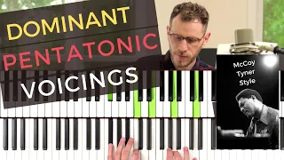 Dominant Pentatonic Voicings - McCoy Tyner Style PART 2 [Jazz Piano Tutorial]