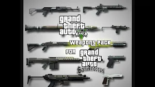 How to Install GTA 5 Weapons pack in GTA San Andreas