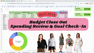 April 2024 | Budget Close Out + Spending Review + Goal Check-In | YNAB