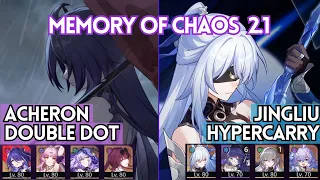 Acheron E0S1 & Jingliu E0 F2P LC Memory Of Chaos (MoC) 12 Full Stars | Honkai Star Rail 2.1