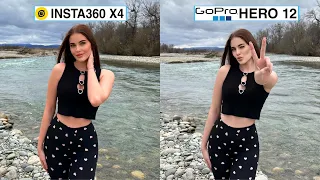 Insta360 X4 Vs GoPro Hero 12 Black Camera Test Comparison