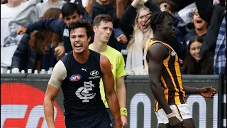 Jack Silvagni - Highlights - AFL Round 3 2022 - Carlton Blues vs Hawthorn Hawks