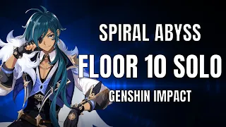 How To SOLO Spiral Abyss Floor 10 /w Kaeya