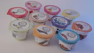 125ml ice cream container with foil lid plastic yogurt cup