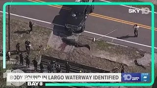 Body found in Largo waterway identified; investigation ongoing into cause of death