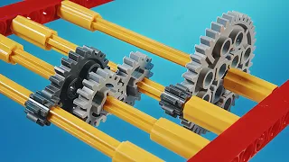 Lego Technic Gear Ratio : How It Works #moc #lego #gearratio