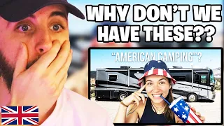 Brit Reacts to European Tries American RV Life for the First Time