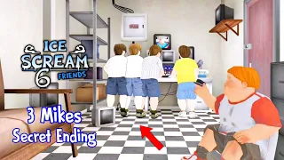 Ice Scream 6 Escape Ending With 3 Mikes! | Ice Scream 6 New Update V1.2 Secret Ending