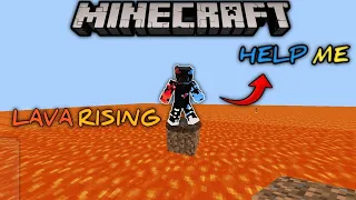 Minecraft, but lava rises every minute || @chainsawgaming5993  ||