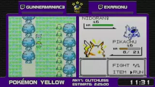 PSR Marathon 2016 - Pokémon Yellow Glitchless Race by Exarion and Gunnermaniac3