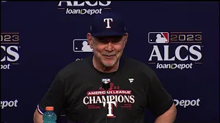 Bruce Bochy is going back to the World Series - Rangers manager postgame after Game 7 of ALCS Win
