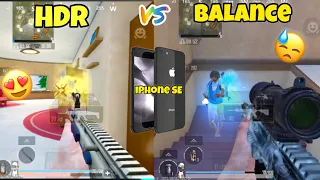 OMG!😱 IPHONE SE 2020 HDR vs Balance Graphics Test in 2023 #pubgmobile #pubg