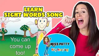 Learn Sight Words Song for Children | A Monkey | Learn to Read | Learn to Ready by Patty Shukla