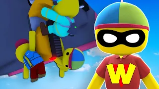 We Became Funny Ragdoll SUPERHEROES & Saved NOBODY! - Wobbly Life Multiplayer Roleplay