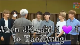 Taekook Drama : When Jungkook said I LOVE YOU to His 🐯 at Visual Radio Interview