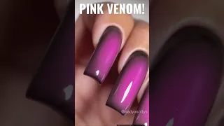 OMG! VIRAL Black Aura Nail Tutorial! Pink Venom Style 🤩🔥