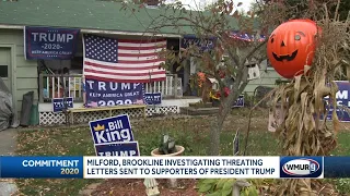 Threatening letters sent to homes of Trump supporters, police say