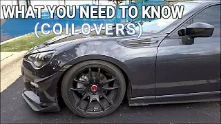 COILOVERS FOR YOUR BRZ, FRS AND 86! (What You Should Know)