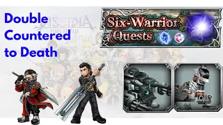 Consecutive Counter enemy to Death - Gladiolus and Auron - Celes 6 Warrior Quest Area 3 DFFOO