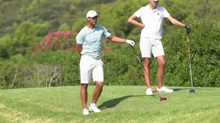 Rafael Nadal plays golf in Mallorca, 2 Aug 2020