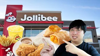 New Jollibee Spicy ChickenJoy 2 Piece Combo, Peach Mango Pie, Pineapple Quencher Review | Delicious!