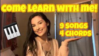 LEARN THESE 9 SONGS WITH ONLY 4 CHORDS! 🎹 (piano tutorial)