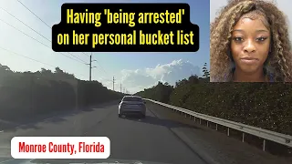 Police Chase: "She's Late for Work" | Monroe County, Florida